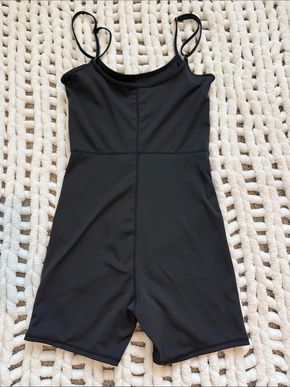 Black Athletic Jumpsuit Romper